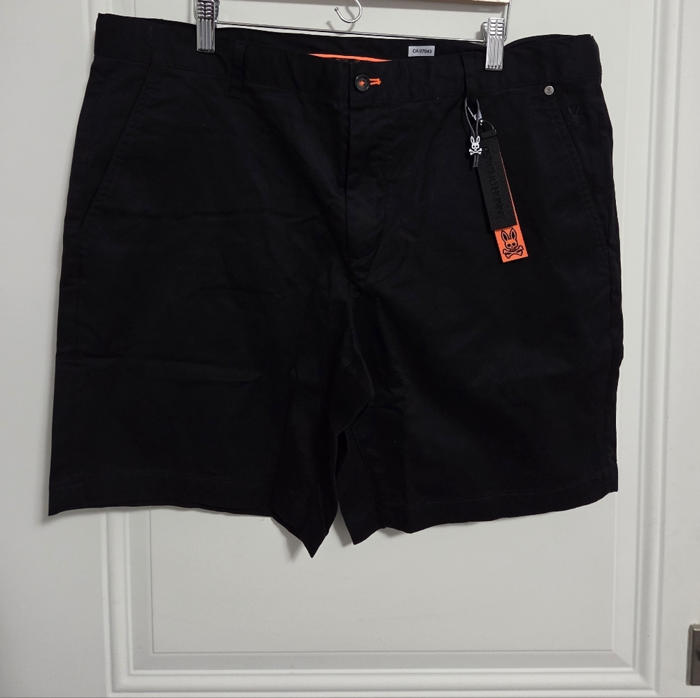 Psycho Bunny Men's York Chino Shorts With a Keychain - Size 36